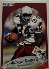 Anthony Thompson Football Cards 1990 Fleer Update Prices