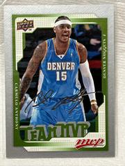 Carmelo Anthony Silver Script #177 Basketball Cards 2008 Upper Deck MVP Prices