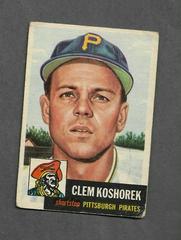 Clem Koshorek Baseball Cards 1953 Topps Prices