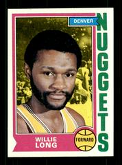 Willie Long #202 Basketball Cards 1974 Topps Prices