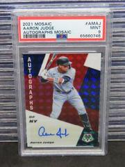 Aaron Judge [Gold Mosaic] #AM-AJ Baseball Cards 2021 Panini Mosaic Autographs Prices