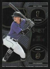Zac Veen Baseball Cards 2023 Panini Select Draft Selections Prices