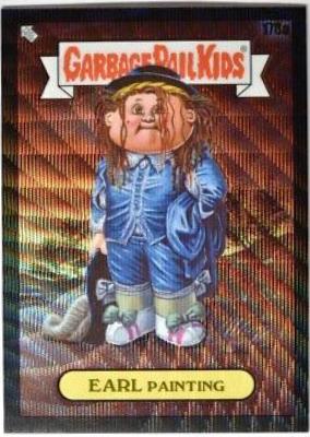 EARL Painting [Black Wave Refractor] #178a 2022 Garbage Pail Kids Chrome