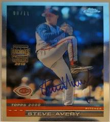 Steve Avery #11 Baseball Cards 2000 Topps Chrome Prices