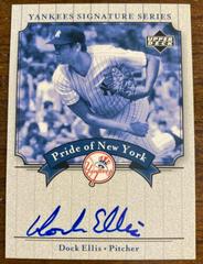 Dock Ellis Baseball Cards 2003 Upper Deck Yankees Signature Series Pride of NY Autograph Prices