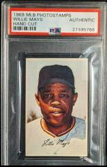 Willie Mays [Hand Cut] Baseball Cards 1969 MLB Photostamps Prices