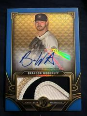 Brandon Woodruff [Sapphire] Baseball Cards 2022 Topps Triple Threads Single Jumbo Relics Autographs Prices