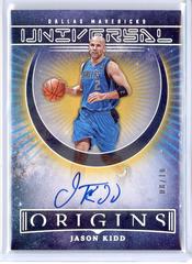 Jason Kidd [Gold] #UA-JKD Basketball Cards 2022 Panini Origins Universal Autographs Prices