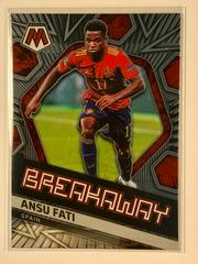 Ansu Fati #12 Soccer Cards 2021 Panini Mosaic Road to FIFA World Cup Breakaway Prices