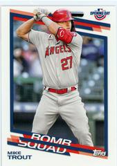 Mike Trout Baseball Cards 2022 Topps Opening Day Bomb Squad Prices