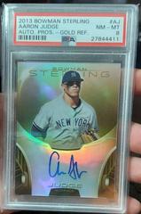 Aaron Judge [Gold Refractor] #AJ Baseball Cards 2013 Bowman Sterling Autograph Prospects Prices