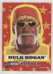 Hulk Hogan #1 Wrestling Cards 2005 Topps Heritage WWE Stickers Prices