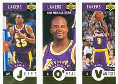 Jones, O'Neal, Van Exel, Gold Basketball Cards 1996 Collector's Choice Lakers Team Set Prices