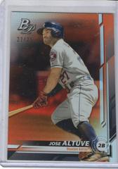 Jose Altuve [Orange] #5 Baseball Cards 2019 Bowman Platinum Prices