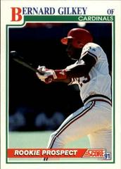 Bernard Gilkey #709 Baseball Cards 1991 Score Prices