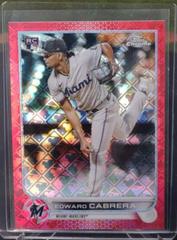 Edward Cabrera [Red] #88 Baseball Cards 2022 Topps Chrome Logofractor Prices
