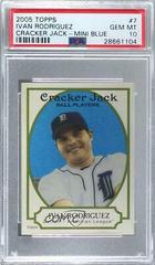Ivan Rodriguez [Mini Blue] #7 Baseball Cards 2005 Topps Cracker Jack Prices