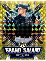 Matt Olson [Reactive Yellow] Baseball Cards 2022 Panini Mosaic Grand Salami Prices