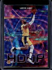 LeBron James [Hyper Red] Basketball Cards 2021 Panini Hoops Hoopla Prices