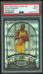 Kevin Durant [Xfractor] Basketball Cards 2007 Bowman Sterling Prices