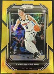 Christian Braun [Gold] #223 Basketball Cards 2022 Panini Prizm Prices