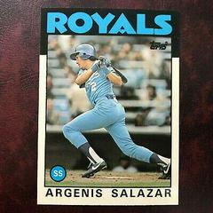 Argenis Salazar #96T Baseball Cards 1986 Topps Traded Tiffany Prices