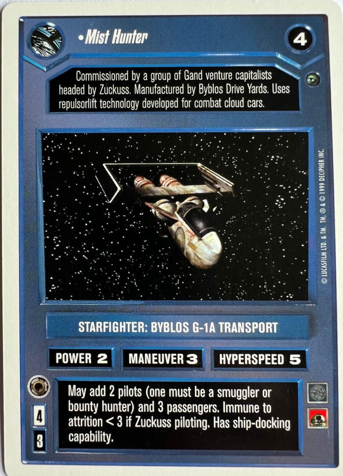 Mist Hunter [Revised] Star Wars CCG Dagobah