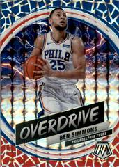 Ben Simmons #15 Basketball Cards 2019 Panini Mosaic Overdrive Prices