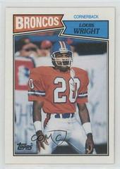 Louis Wright Football Cards 1987 Topps Prices