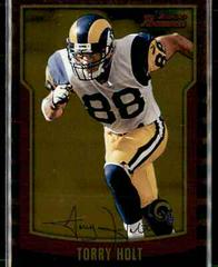 Torry Holt [Gold] #108 Football Cards 2000 Bowman Prices