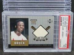 Lou Brock [Jersey] #LBJ Baseball Cards 2000 Upper Deck Piece of History 3000 Hit Club Prices