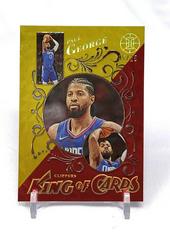 Paul George [Asia Red Yellow] Basketball Cards 2021 Panini Illusions King of Cards Prices