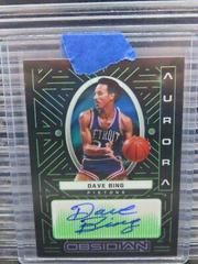 Dave Bing [Green] Basketball Cards 2021 Panini Obsidian Aurora Autographs Prices
