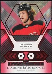 Dawson Mercer [Ruby Double] #BDR-DM Hockey Cards 2021 Upper Deck Black Diamond Rookie Relic Prices