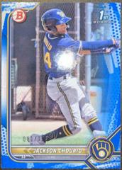Jackson Chourio [Blue] #BP-79 Baseball Cards 2022 Bowman Paper Prospects Prices