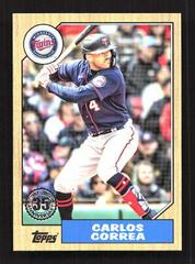 Carlos Correa #87TBU-27 Baseball Cards 2022 Topps Update 1987 Prices