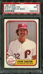 Steve Carlton #6 Baseball Cards 1981 Fleer Prices