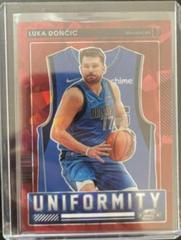 Luka Doncic [Red Ice] #5 Basketball Cards 2021 Panini Contenders Optic Uniformity Prices