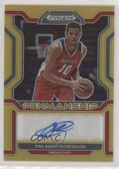 Orlando Robinson [Gold] #CP-ORO Basketball Cards 2022 Panini Prizm Draft Picks College Penmanship Autographs Prices