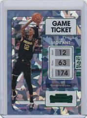 Ja Morant [Green Ice] #3 Basketball Cards 2021 Panini Contenders Prices