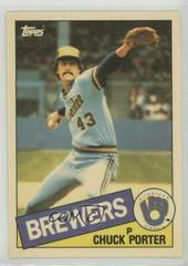 Chuck Porter Baseball Cards 1985 Topps Tiffany Prices