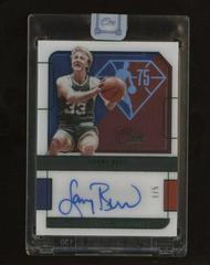 Larry Bird [Green] Basketball Cards 2021 Panini One and One 75th Team Signatures Prices