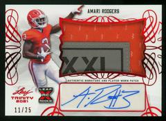 Amari Rodgers [Red] Football Cards 2021 Leaf Trinity Patch Autographs Prices