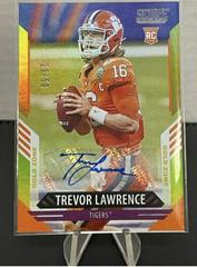 Trevor Lawrence [Signature Gold Zone] Football Cards 2021 Panini Score Prices