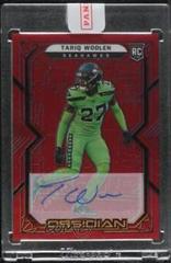 Tariq Woolen [Autograph Red Flood] #180 Football Cards 2022 Panini Obsidian Prices