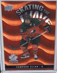 Cameron Allen #SW-32 Hockey Cards 2023 Upper Deck Team Canada Juniors Skating the Wave Prices