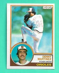 Denny Martinez Baseball Cards 1983 O Pee Chee Prices