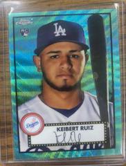 Keibert Ruiz [Aqua Wave Refractor] #3 Baseball Cards 2021 Topps Chrome Platinum Anniversary Prices