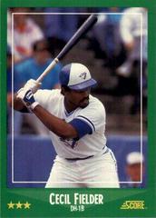 Cecil Fielder Baseball Cards 1988 Score Prices