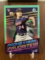 Joe Ryan [Aqua] Baseball Cards 2022 Bowman Rookie of the Year Favorites Prices